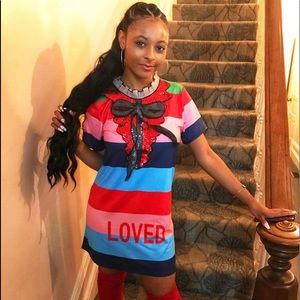 Stunning Striped Sequin Dress/Shirt